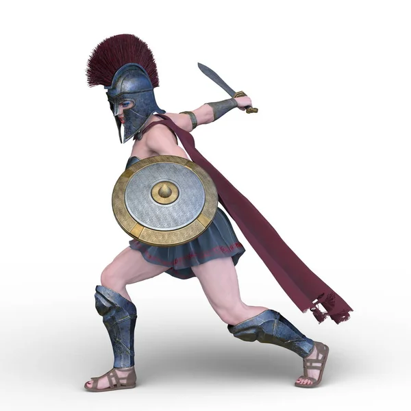 Darstellung Einer Weiblichen Gladiatorin — Stockfoto