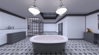 banyo 3D rendering