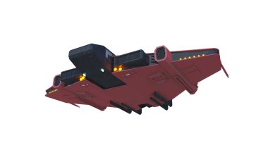 Bir uzay gemisinin 3d görüntülemesi