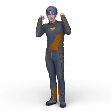 Bir siber adamın 3 boyutlu canlandırması