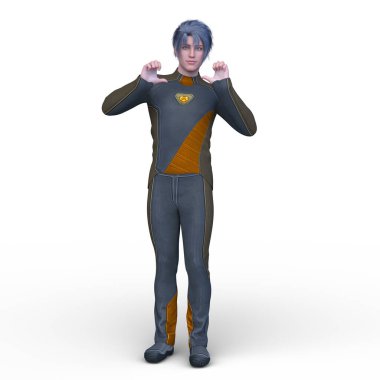 Bir siber adamın 3 boyutlu canlandırması