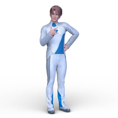 Bir siber adamın 3 boyutlu canlandırması