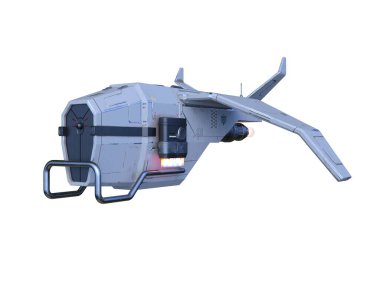 Bir uzay gemisinin 3d görüntülemesi