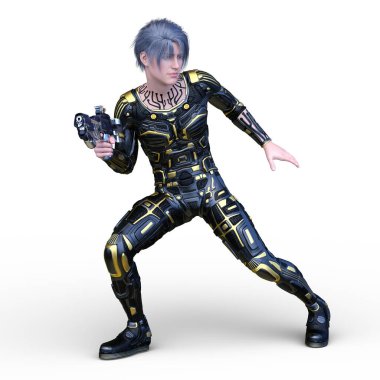 Bir siber adamın 3 boyutlu canlandırması