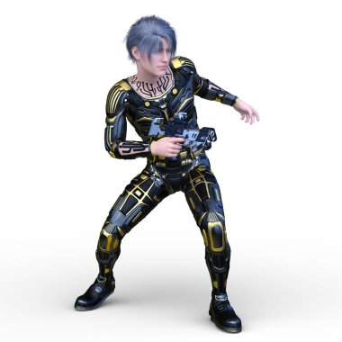 Bir siber adamın 3 boyutlu canlandırması