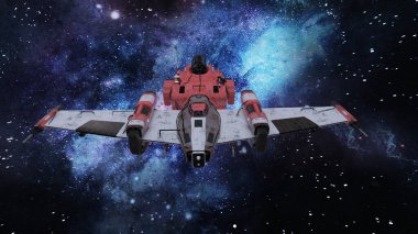 Bir uzay gemisinin 3d görüntülemesi