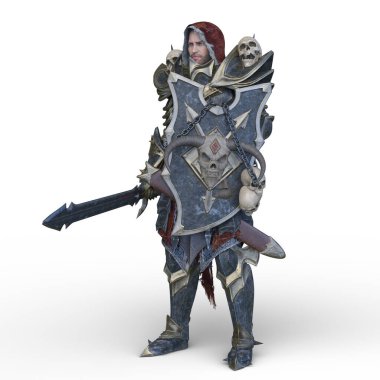 Bir şövalyenin 3 boyutlu canlandırması