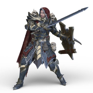 Bir şövalyenin 3 boyutlu canlandırması