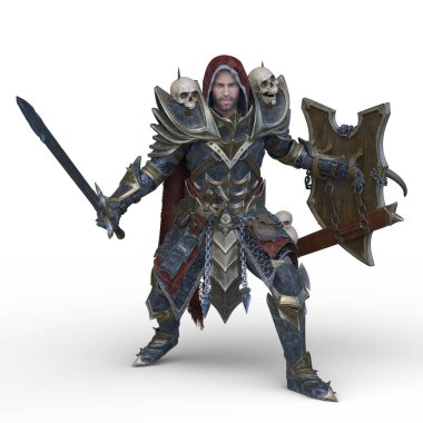 Bir şövalyenin 3 boyutlu canlandırması