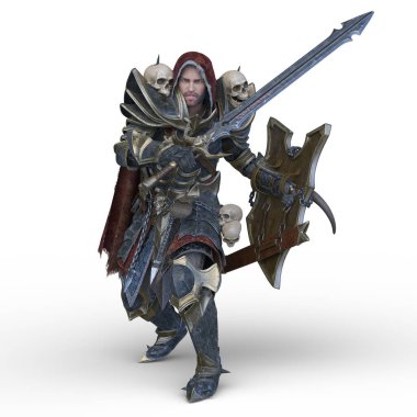 Bir şövalyenin 3 boyutlu canlandırması