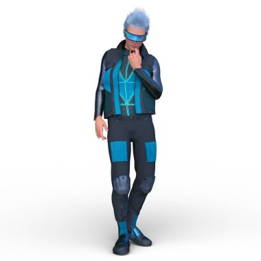 Bir siber adamın 3 boyutlu canlandırması