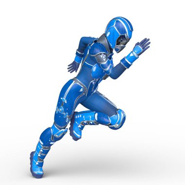 Bir siber kadının 3 boyutlu canlandırması