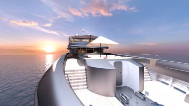 3D rendering of a cruiser