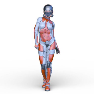 Bir siber kadının 3 boyutlu canlandırması