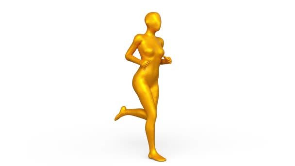 Rendering Running Woman Image — Vídeo de stock