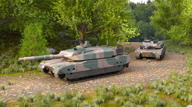 Bir tankın 3B görüntülemesi