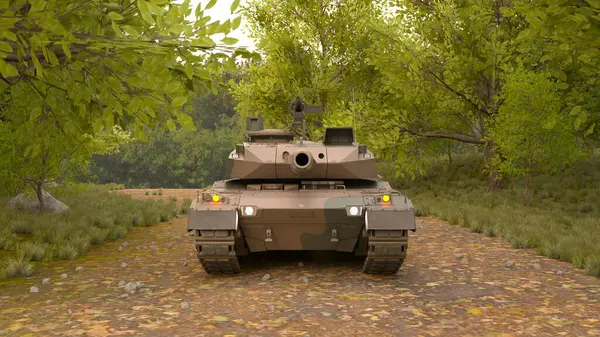 Bir tankın 3B görüntülemesi