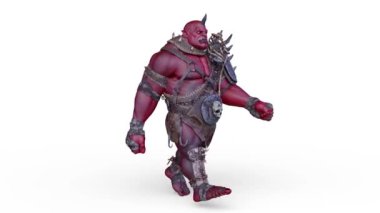 3D rendering of a walking giant