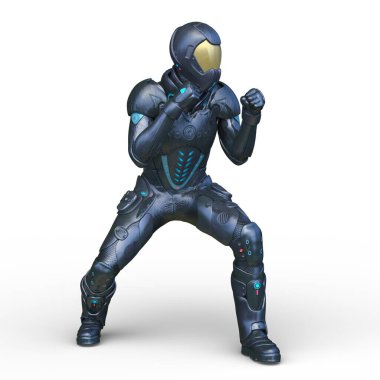 Bir siber adamın 3 boyutlu canlandırması