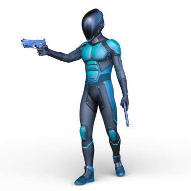 Bir siber adamın 3 boyutlu canlandırması