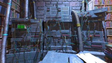 Makine odasının 3B görüntülemesi