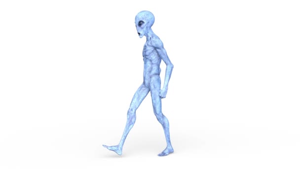 Representación Extraterrestre Caminante — Vídeos de Stock