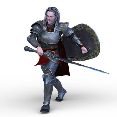 Bir şövalyenin 3 boyutlu canlandırması