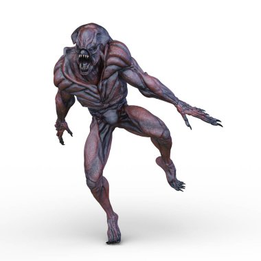 bir uzaylı 3D render