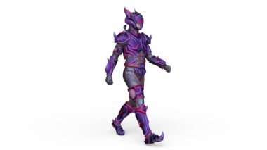 Yürüyen bir siber adamın 3 boyutlu canlandırması