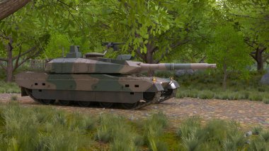 Bir tankın 3B görüntülemesi