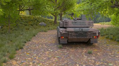 Bir tankın 3B görüntülemesi