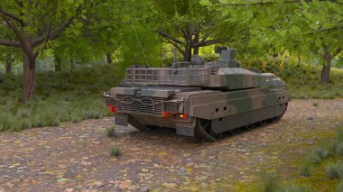 Bir tankın 3B görüntülemesi