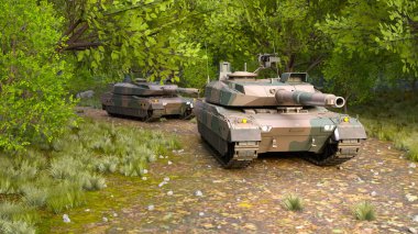 Bir tankın 3B görüntülemesi