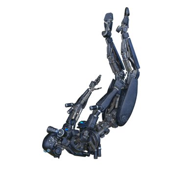 Bir robotun 3D canlandırması