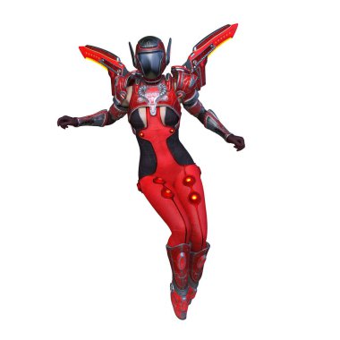 Bir siber kadının 3 boyutlu canlandırması