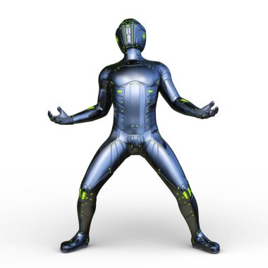 Bir siber adamın 3 boyutlu canlandırması