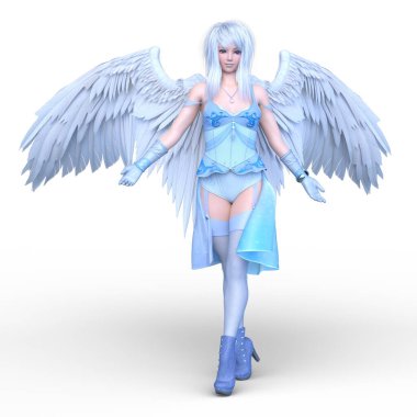 3D rendering of an angel