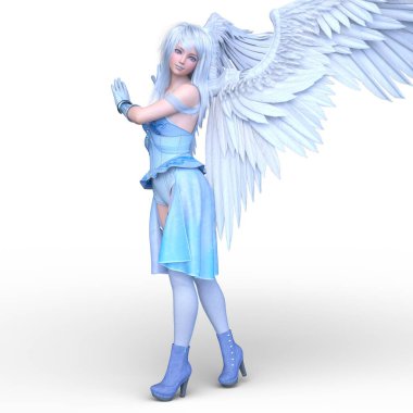 3D rendering of an angel