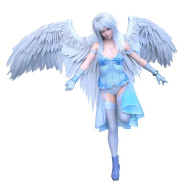 3D rendering of an angel