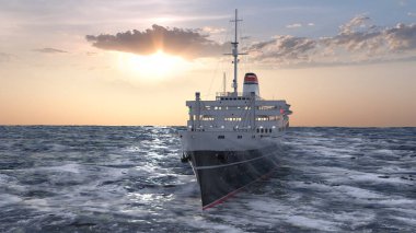 Donanma gemisinin 3D görüntülemesi