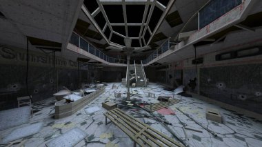 Terk edilmiş atriyum karenin 3B görüntülemesi