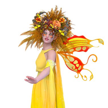 3D rendering of a fairy