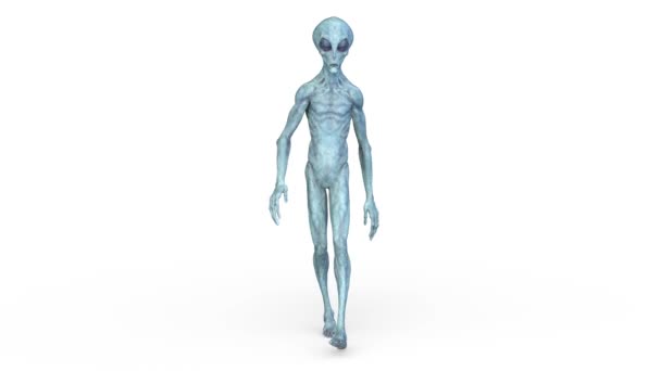 Representación Extraterrestre Caminante — Vídeo de stock