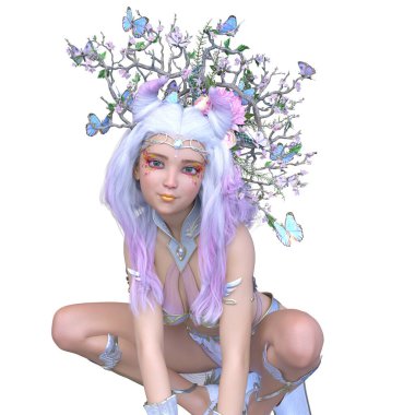 3D rendering of a fairy