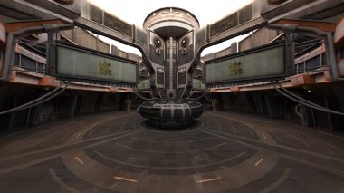 Çatı aralığının 3B görüntülemesi