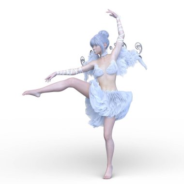 3D rendering of a fairy