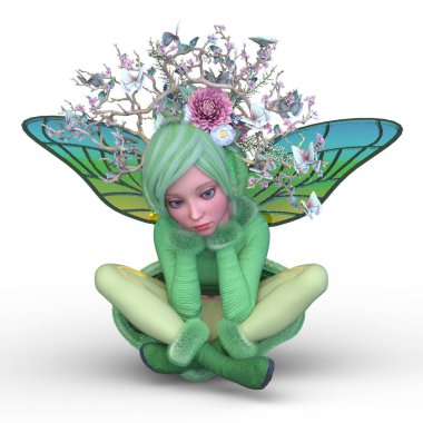 3D rendering of a fairy