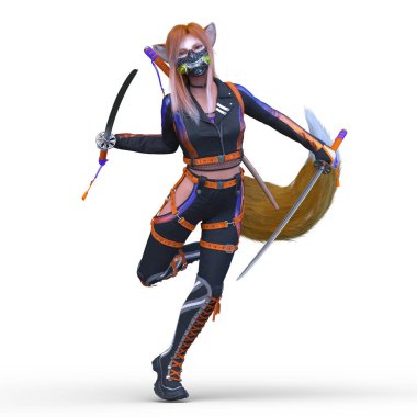 Bir cadaloz eskrimcisinin 3B görüntülemesi