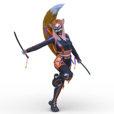 Bir cadaloz eskrimcisinin 3B görüntülemesi