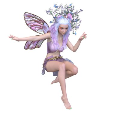 3D rendering of a fairy